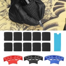 200pcs Blue Tattoo Pen Machine Covers With 10pcs Grip Tapes 3pcs Ink Cup Holder