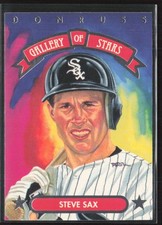 1992 Triple Play #GS-4 Steve Sax Gallery of Stars Chicago White Sox (A5)