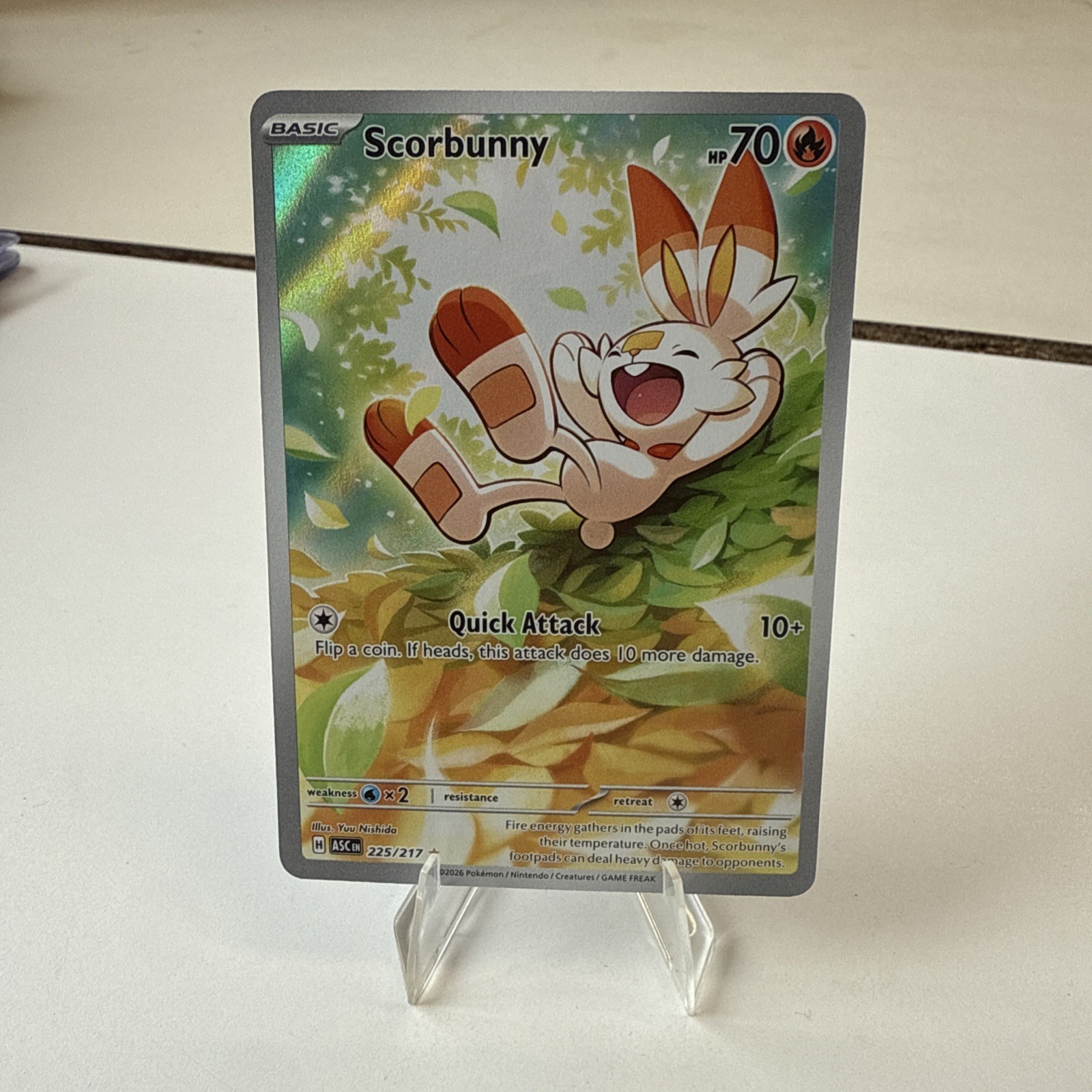 Scorbunny 225/217 Me: Ascended Heroes Holo