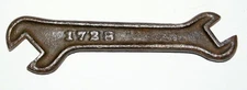 Old Antique Walter A Wood 1728 Farm Implement Wrench Tool Hoosick Falls NY