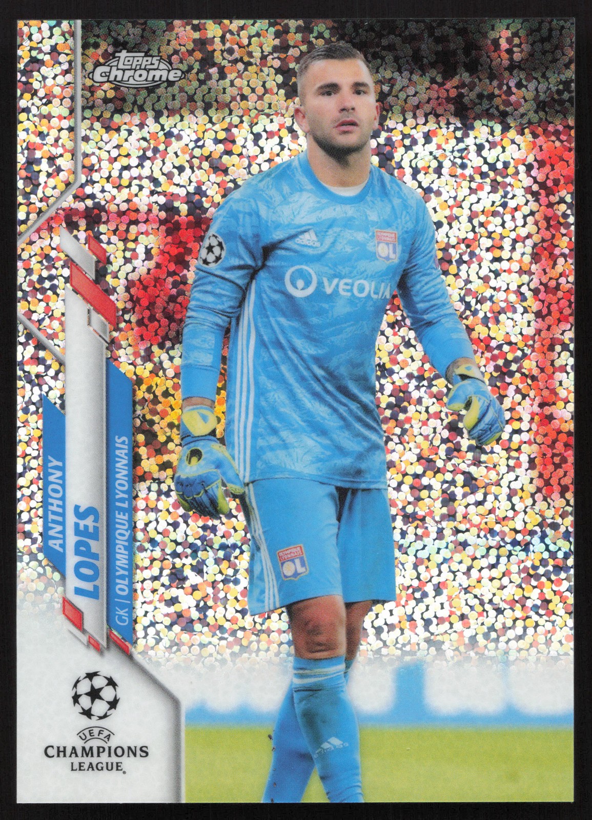2019-20 Topps Chrome UEFA Champions League #80 Anthony Lopes Speckle