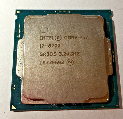 Intel Core i7-8700 Processor (3.2 GHz, 6 Cores, LGA 1151) - SR3QS