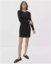 Everlane Ribbed Sweatshirt Mini Dress, Size XS