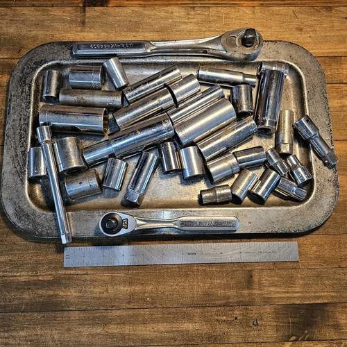 VINTAGE Tools CRAFTSMAN ⅜ ½ Drive RATCHETS Extensions Sockets Sets ☆USA