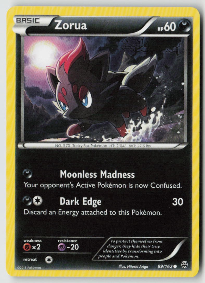 Zorua 89/162 Common BREAKthrough Pokemon Lightly Played