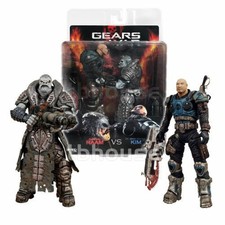 Gears of War General Raam vs Lt. Minh Young Kim 2 Action Figures 2009 NECA Gd05