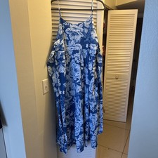 Joie Dress Farm Floral Blue Size 14 Xl, Rio Dress Anthropologie