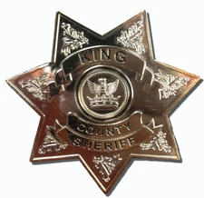 Zombie Apoc TV Show The Walking Dead King County Sheriff Badge Costume Accessory