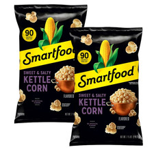 Smartfood Sweet  Salty KETTLE CORN Flavored Popcorn, 7.75 Oz. 2 Bags