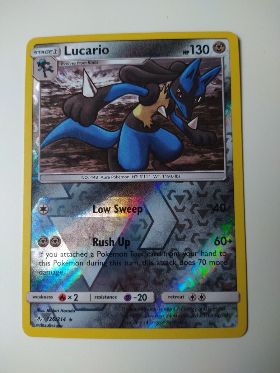 Lucario Holo - Unbroken Bonds Pokémon card 126/214