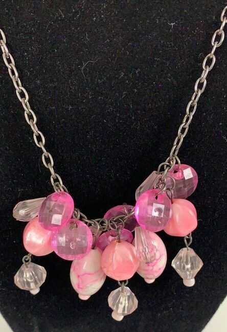 Barbie's Dream Necklace - Shades of pink necklace and earrings