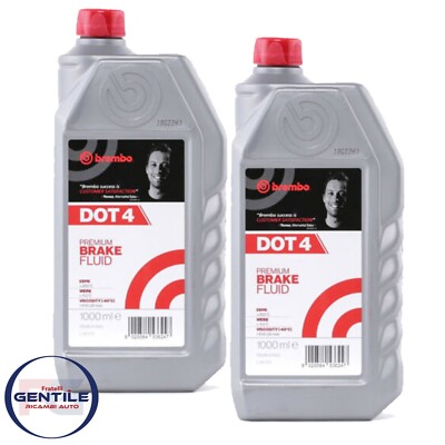 Oil Fluid Brakes Dot 4 Brembo for Car Motorcycle 2 Litre L04010 Brake Fluid