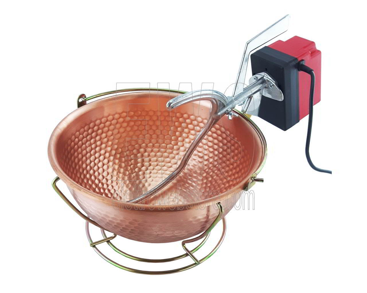 BOTTA CUOCA AUTOMATICA PAIOLO RAME POLENTA 30 cm 6 litri 24 W FAC16MP polentina