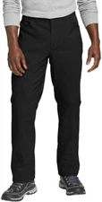 42 x 32 Eddie Bauer Mens Fleece Lined 2-Way Stretch Tech Pant - Black - 1553609