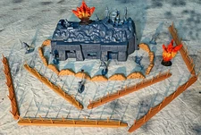 WWII German D-Day Defense Bundle - 54mm unpainted plastic toy soldiers