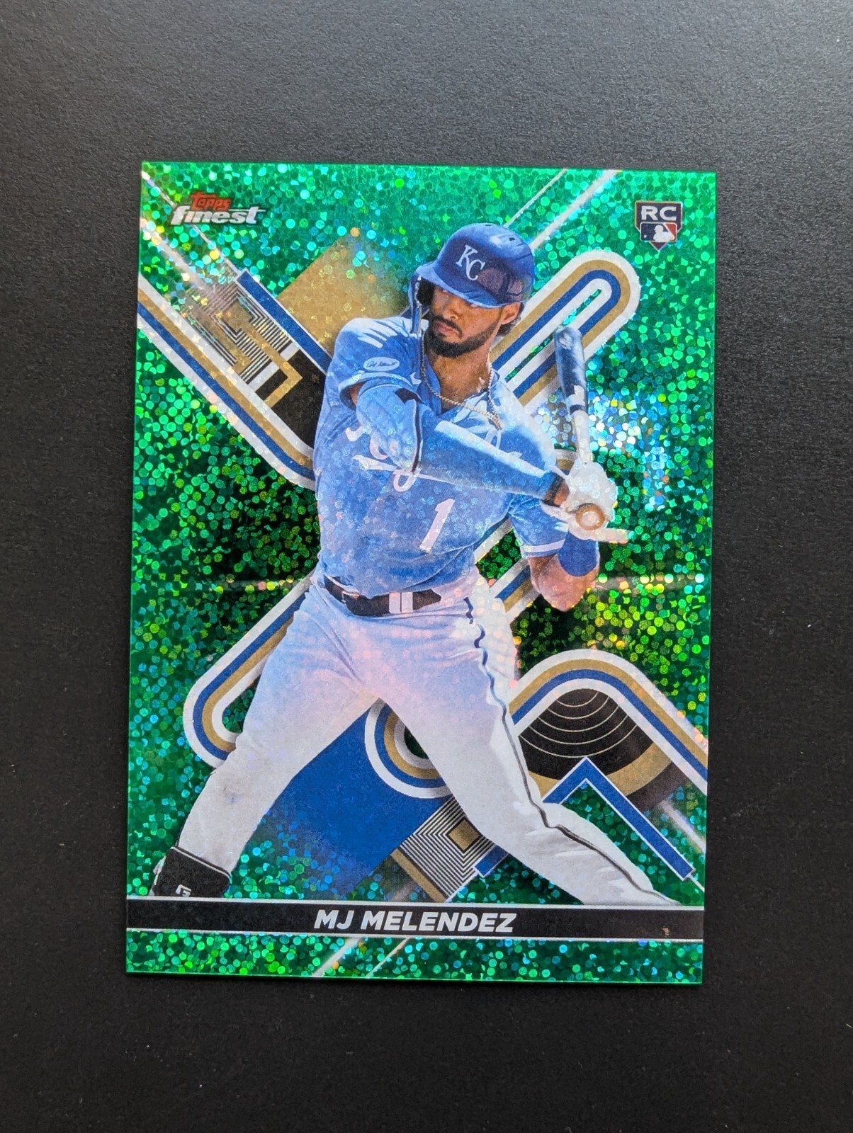 2022 Topps Finest #57 MJ Melendez RC Green Speckle Refractor /125 Rookie RC
