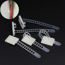 5-pcs Adjustable Self Adhesive Backed Plastic Fixing Wire Cable Mount Tie Bases