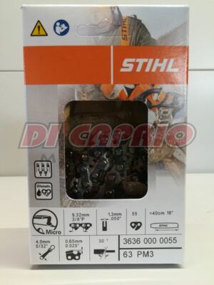 Catena Per Sega A Catena Da 16 "metallo 55 Maglie Di Trasmissione Per STIHL 009 011 017 018 020T MS170 MS180 3/8LP 0,050 Catena Per Sega A Catena Adatta - Foto 2