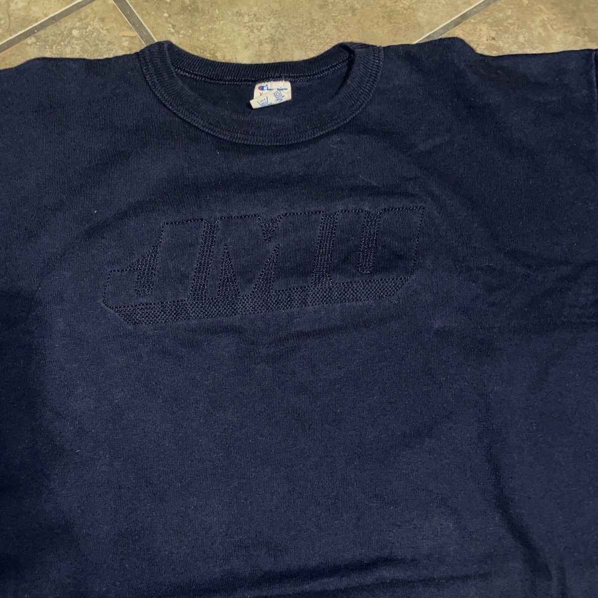 Champion Vintage S S T SHIRT Tricolor Tag 2 Frocky Print