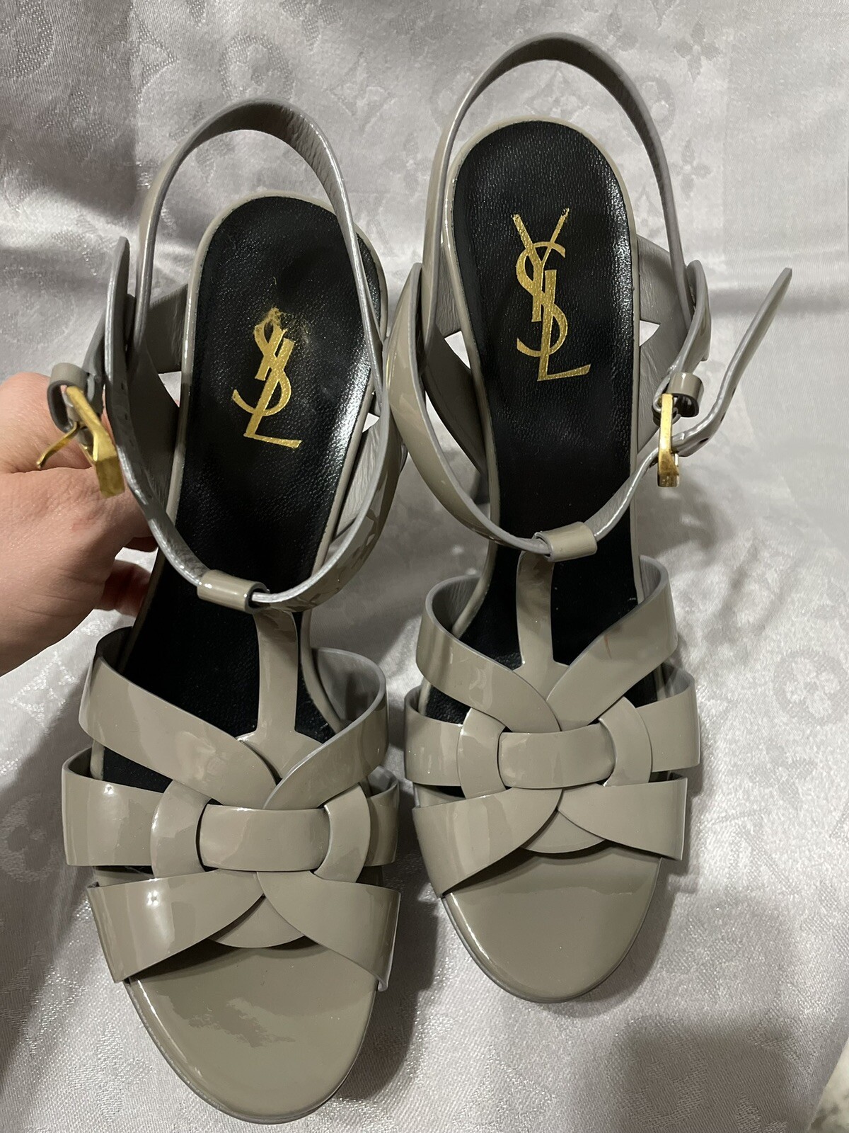 YSL Yves Saint Laurent Shoe Tribute Heels USED Size 39 Gem