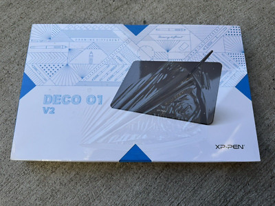 XP-Pen Deco 01 V2 10x6.25 Art Graphics Drawing Tablet Brand New Sealed