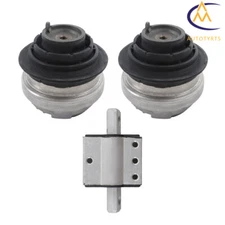 Set of 3 Front Engine Mount & Rear Transmission Mount Kit For Mercedes Benz W220