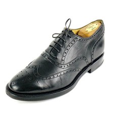 RARE BOSTONIAN Crown Windsor Sz. 10 D Wingtip Oxford Dress Shoes Made in ITALY