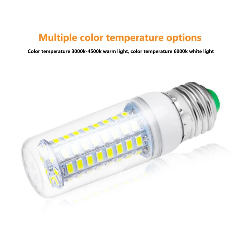 E27 E14 B22 LED Bulb 3/3.5/3.7 /4/4.3/5W Corn Light Bulbs Replace Halogen Lamp - Image 2 of 4