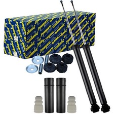 2x JAPANPARTS Stoßdämpfer + Domlager Rep-Satz Hinten für HYUNDAI i10 II BA