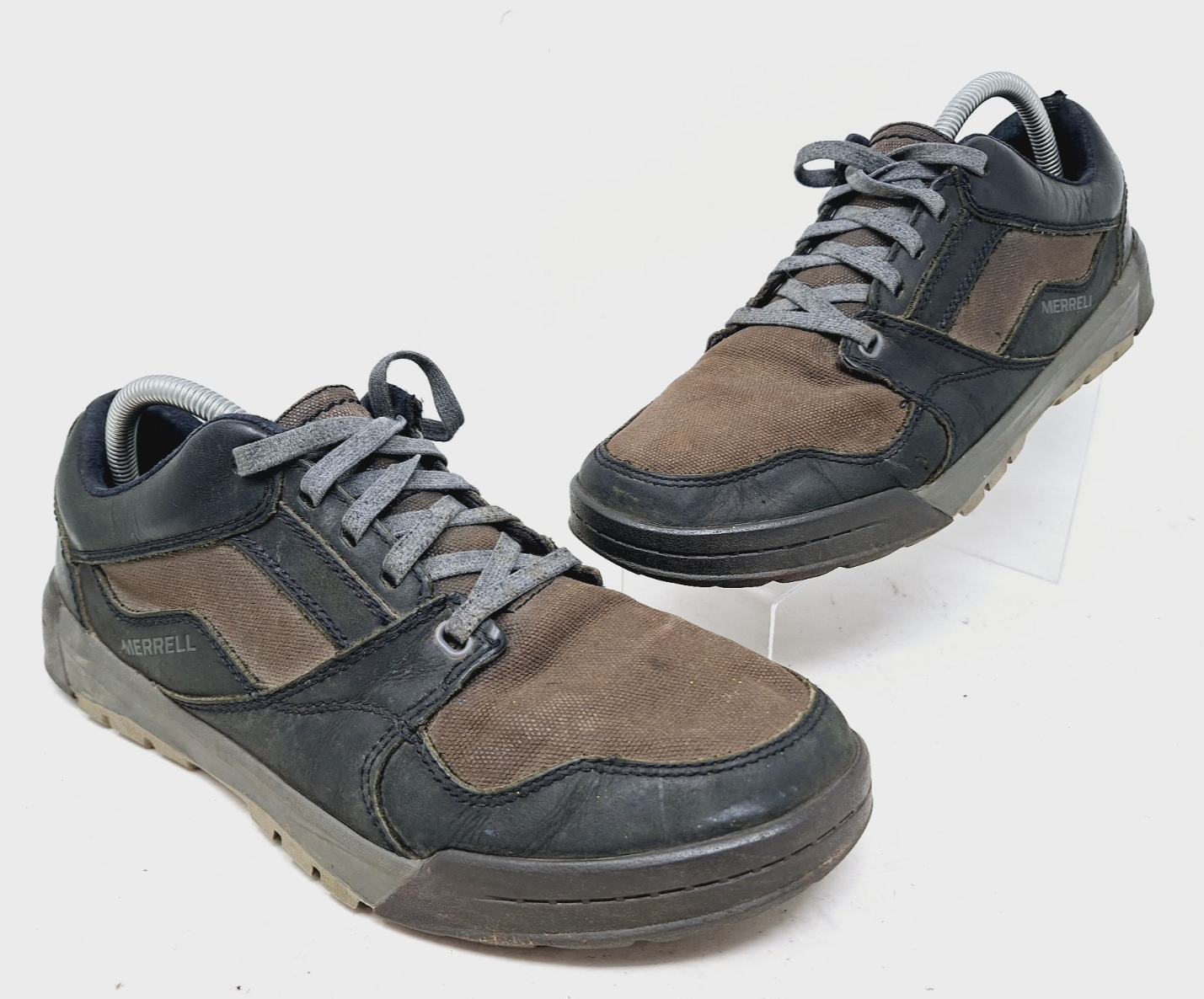 Scarpe stringate Merrell uomo Berner Shift J91411 nero marrone taglia 9 5 escursionismo