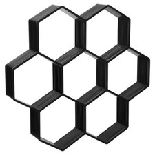 Molde de ladrillo hexagonal de 1 pieza molde de baldosas de piso de cemento hágalo usted mismo molde de piso para pavimentación de caminos