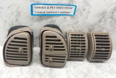 1995-1998 Silverado Sierra Tahoe Yukon Suburban Dashboard Vent Set 4pcs OEM Tan