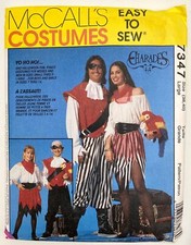 McCalls Pattern 7347 Adult Costume Pirate Sea Wench Sz LARGE - UNCUT