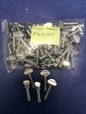 1/4 X 1" Thumb Screw, Type P - Mixed With and Without Shoulder, Lot of 65