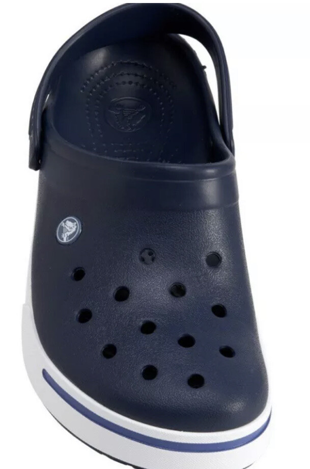 mens navy blue crocs size 11