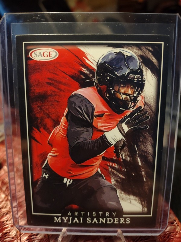 Myjai Sanders 2022 Sage Artistry RC rookie *Arizona Cardinals *Bearcats #24
