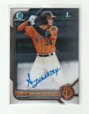 ADRIAN SUGASTEY 2022 Bowman Chrome 1st AUTOGRAPH #CPA-AS SAN FRANCISCO GIANTS