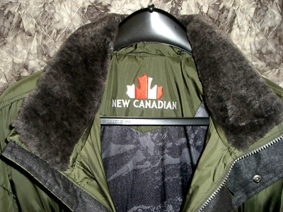New Canadian Jacke, Gr. 28 /56 neu/ungetragen, oliv, Kunstpelzkragen on/off, TOP