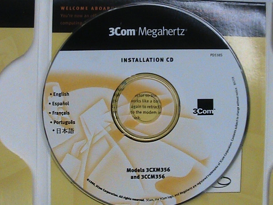 1 USED 3COM MEGAHERTZ CD FOR 56K WINMODEM - Image 3 of 3