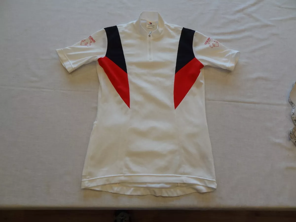 Vintage Descente Large Made In Japan Poly Cotton Cycling Jersey eBay