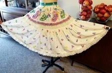 Scarce 1940's "V-For-Victory" Square Dancers Novelty Skirt