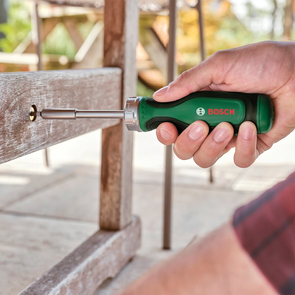 Bosch Ratchet Screwdriver with 12 Bits (PH, PZ, SL, TX, HEX) Pop-Up Bit Magazine - image 3 of 4