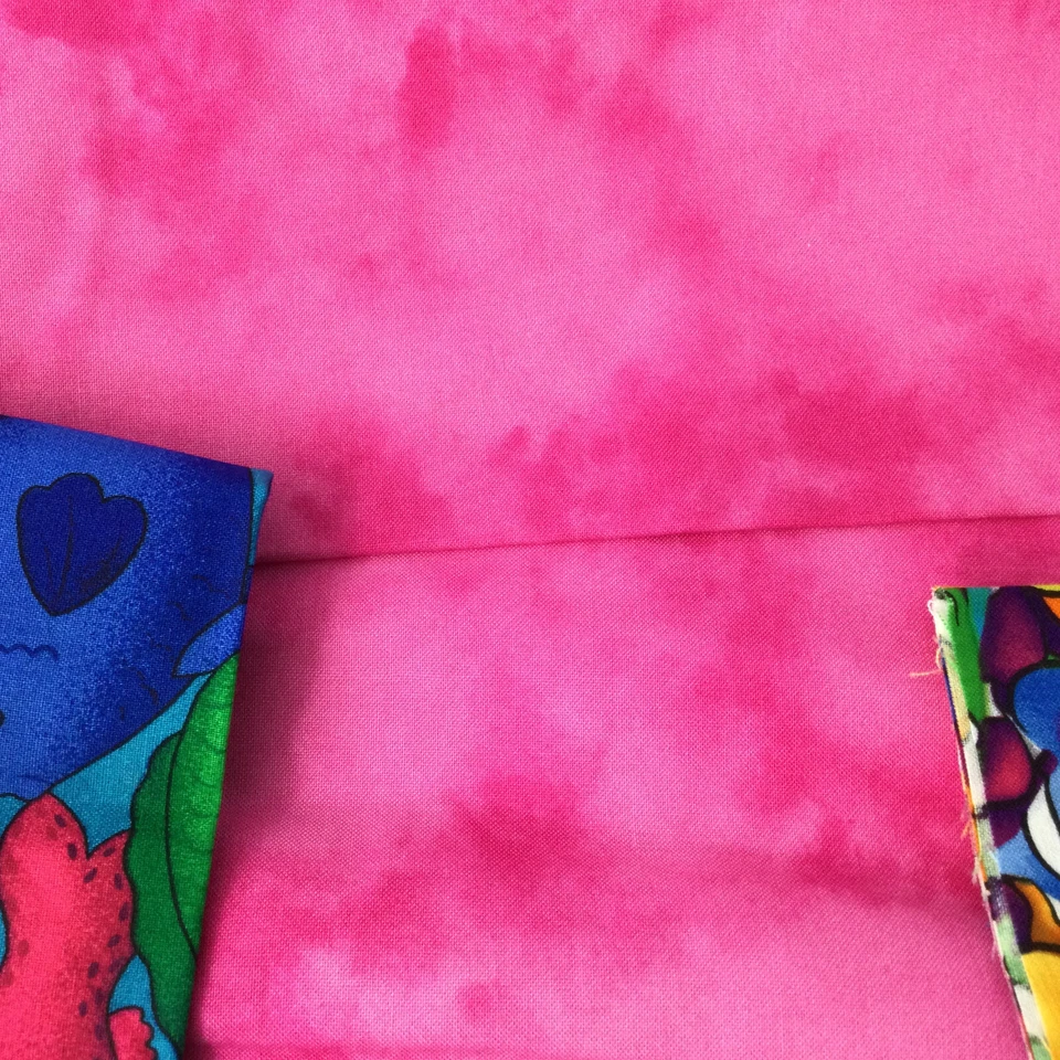 Cotton Fabrics Blue Pink Yellow Fish Whale Shark Ocean Kids Room Pillows Bedding - Image 4 of 4