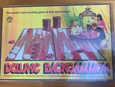 1973 PACIFIC GAME CO. DELUXE BACKGAMMON GAME Pleasantime 406 Complete Sealed