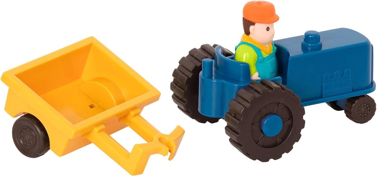 Battat 25 Piece Farm Playset With Tractor Animals Fences For
