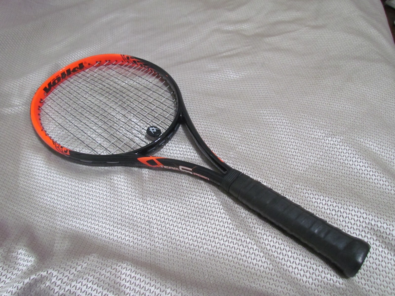 Volkl Team Speed Black/Lava Tennis Racquet Grip Size 4 3/8 (