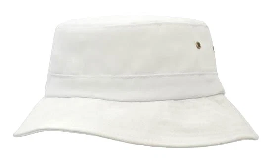 New Quality Plain WHITE Cotton Twill Beach Blank BUCKET HAT Sun