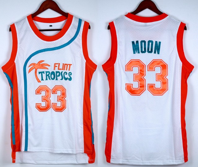 Semi Pro Flint Tropics Movie 33 Jackie MOON Basketball Jersey Stitched