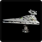 Display stand 3D angled for Lego 6211-75055 Star Destroyer -Imperial (A1037)