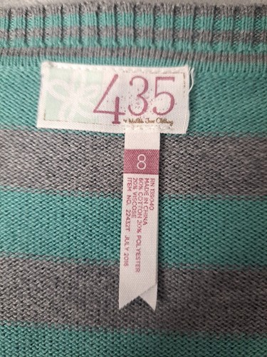 435 by Matilda Jane Steadfast Plaid Cardigan Girls Youth Size 8 Tassel Plaid - Picture 7 of 14